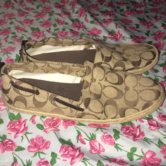 Coach Shoes - Adorable Auth Coach Signature C Espadrilles